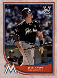 2018 Topps Big League Base Set Justin Bour #264 card