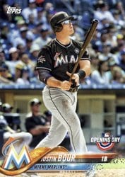 2018 Topps Opening Day Base Set Justin Bour #171 card