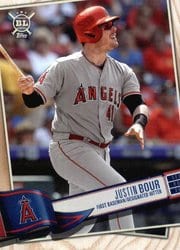 2019 Topps Big League Base Set Justin Bour #39 card