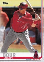 2019 Topps Update Base Set Justin Bour #US209 card