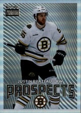 2024-25 Skybox Metal Universe Skybox Premium Prospects Justin Brazeau #PP-40 card