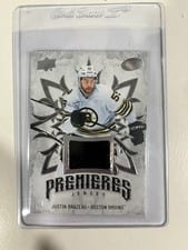 2024-25 Upper Deck Ice Ice Premieres Jersey Justin Brazeau #IPJ-6 card