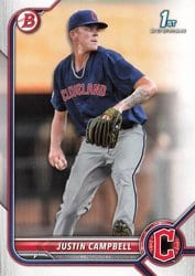 2022 Bowman Draft Base Set Justin Campbell #BD-113 card