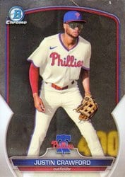 2023 Bowman Chrome Prospects Justin Crawford #BCP-217 card