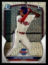 2023 Bowman Chrome Prospects Justin Crawford #BCP-3 card