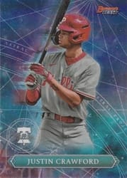 2023 Bowman's Best Astral Projections Justin Crawford #AP-21 card