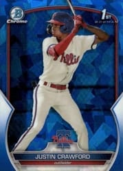 2023 Bowman Sapphire Edition Base Set Justin Crawford #BCP-3 card