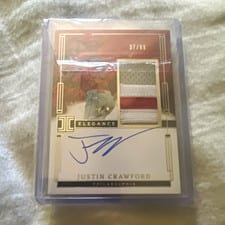 2024 Panini Impeccable Elegance Prospect Jersey Autographs Justin Crawford #EPJ-JC card