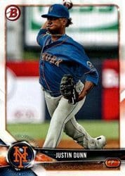 2018 Bowman Draft Base Set Justin Dunn #BD-178 card