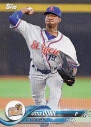 2018 Topps Pro Debut Base Set Justin Dunn #193 card