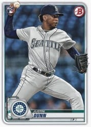 2020 Bowman Base Set Justin Dunn #15 card