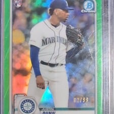 2020 Bowman Chrome Justin Dunn #20 card