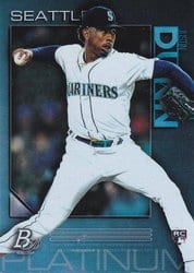 2020 Bowman Platinum Base Set Justin Dunn #14 card