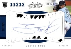 2020 Panini Absolute Base Set Justin Dunn #120 card