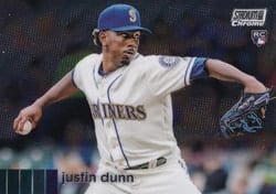 2020 Stadium Club Chrome Base Set Justin Dunn #175 card