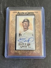 2020 Topps Allen & Ginter Mini Autographs Justin Dunn #MA-JDUN card