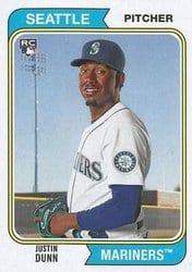 2020 Topps Archives Base Set Justin Dunn #155 card