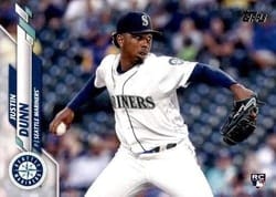 2020 Topps Base Set Justin Dunn #661 card