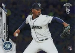 2020 Topps Chrome Ben Baller Edition Base Set Justin Dunn #136 card