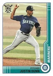 2021 Topps Big League Base Set Justin Dunn #2 card