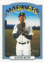 2021 Topps Heritage Base Set Justin Dunn #276 card
