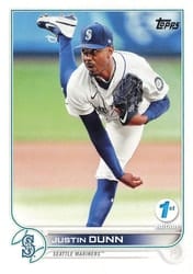 2022 Topps 1st Edition Base Set Justin Dunn #185 card