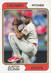 2023 Topps Heritage Base Set Justin Dunn #428 card