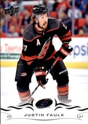 2018-19 Upper Deck Base Set Justin Faulk #285 card