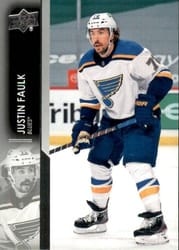 2021-22 Upper Deck Base Set Justin Faulk #154 card