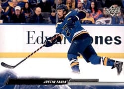 2022-23 Upper Deck Base Set Justin Faulk #158 card
