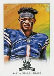 2021 Panini Chronicles Gridiron Kings Justin Fields #GK-4 card