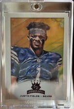 2021 Panini Chronicles Gridiron Kings Signatures Justin Fields #GK-4 card