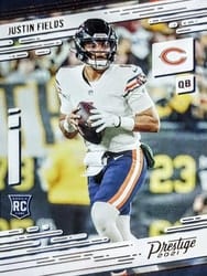 2021 Panini Chronicles Prestige Rookies Update Justin Fields #203 card