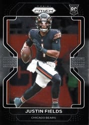2021 Panini Chronicles Prizm Black Justin Fields #PB-3 card