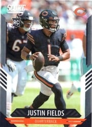 2021 Panini Chronicles Score Update Rookies Justin Fields #403 card