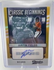2021 Panini Classics Premium Edition Significant Signatures Justin Fields #154