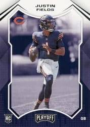 2021 Panini Playoff Base Set Justin Fields #208 card