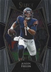 2021 Panini Select Base Set Justin Fields #150 card