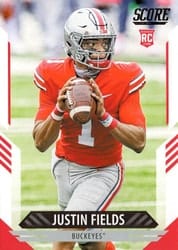 2021 Score Base Set Justin Fields #302 card