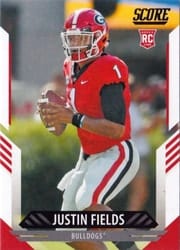 2021 Score Base Set Justin Fields #360 card