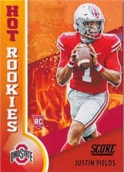 2021 Score Hot Rookies Justin Fields #HR2 card