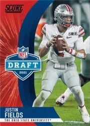 2021 Score NFL Draft Justin Fields #D2 card
