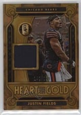 2023 Panini Gold Standard Heart of Gold Threads Justin Fields #1 card
