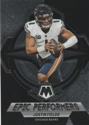 2023 Panini Mosaic Epic Performers Justin Fields #EP-JF card