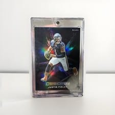2023 Panini Obsidian Black Color Blast Justin Fields #24 card