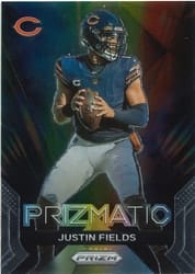 2023 Panini Prizm Prizmatic Justin Fields #3 card
