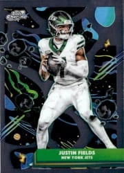 2025 Topps Cosmic Chrome Base Set Justin Fields #75 card