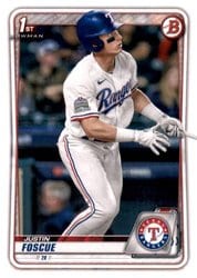 2020 Bowman Draft Base Set Justin Foscue #BD-124 card