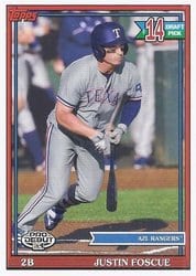 2021 Topps Pro Debut Base Set Justin Foscue #PD-163 card