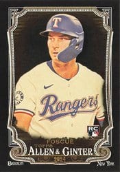 2024 Topps Allen & Ginter X Base Set Justin Foscue #253 card